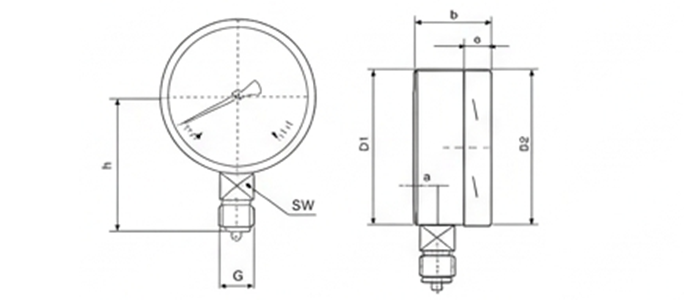 All Stainless Steel Safety Pressure Gauge（images 5）
