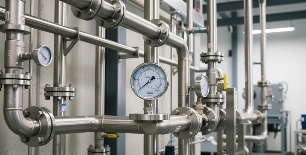 Pressure Gauges in the Factory