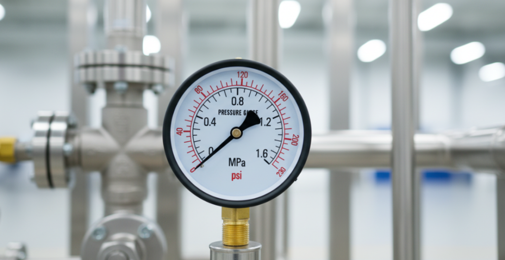 Brand new pressure gauge