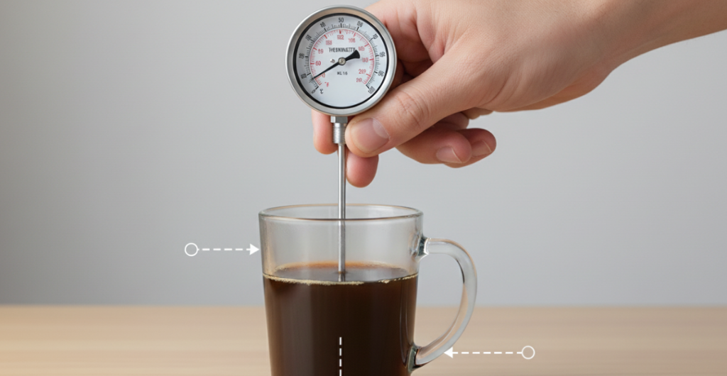 Test water temperature