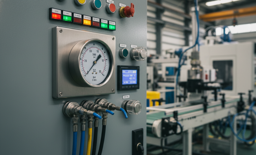 dual needle air pressure gauge for people