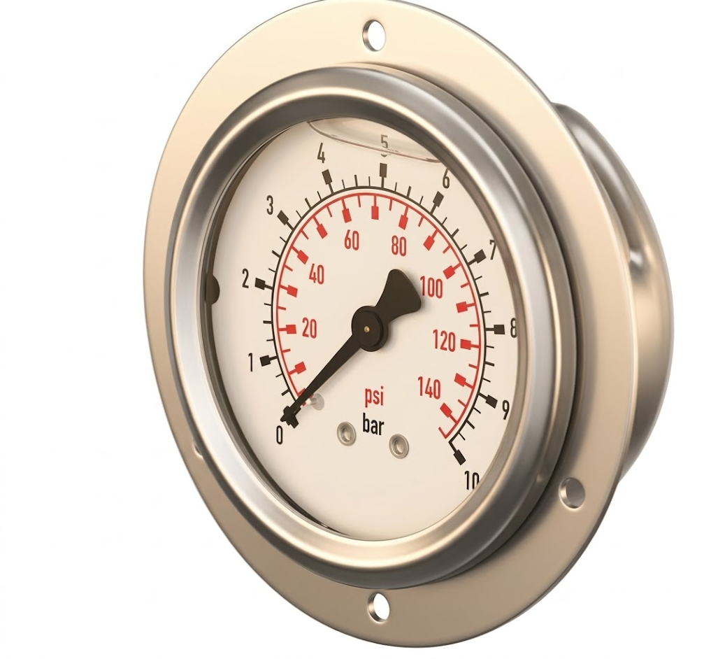 panel mount pressure gauges
