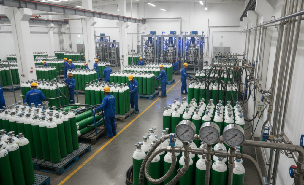 Oxygen cylinder pressure gauge applicable to people