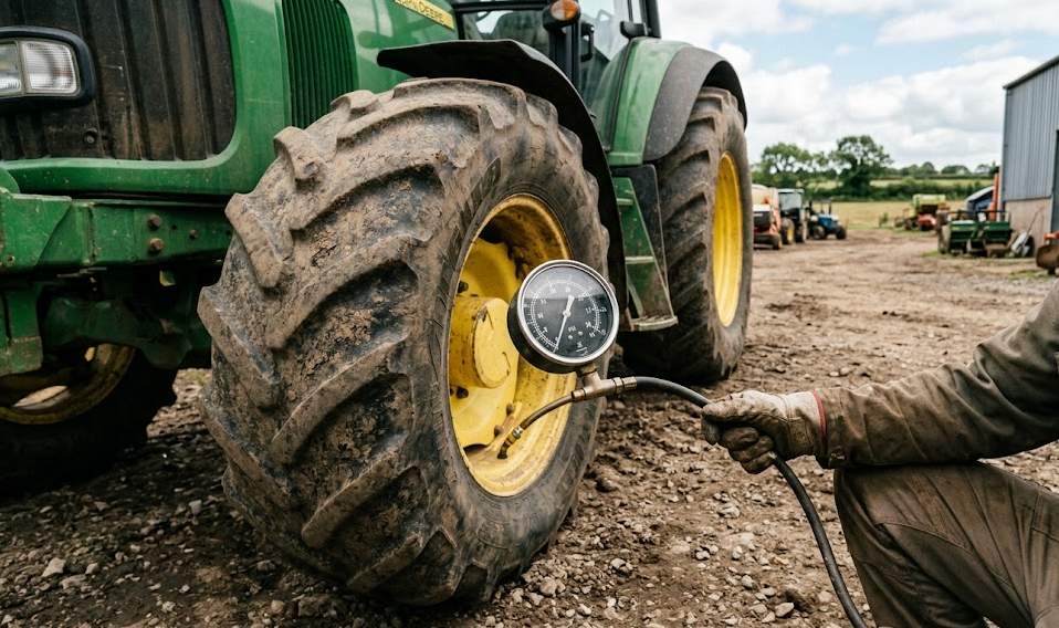 Liquid filled tire pressure gauge applicable to people