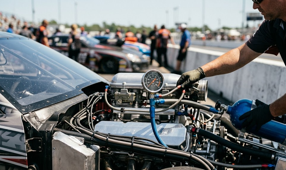 nitrous bottle pressure gauge for people