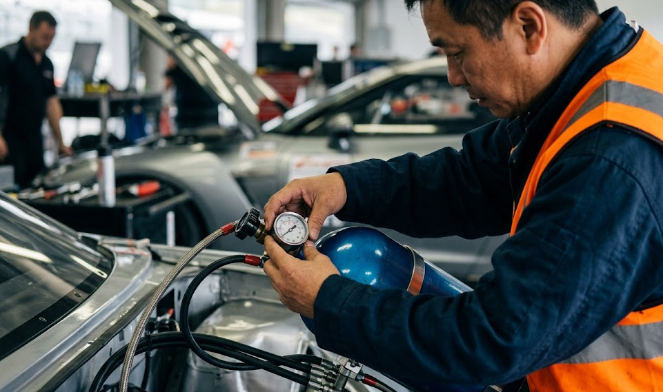 nitrous bottle pressure gauge for people