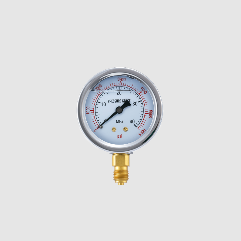 Shakeproof Industrial Pressure Gauge with Stainless Steel