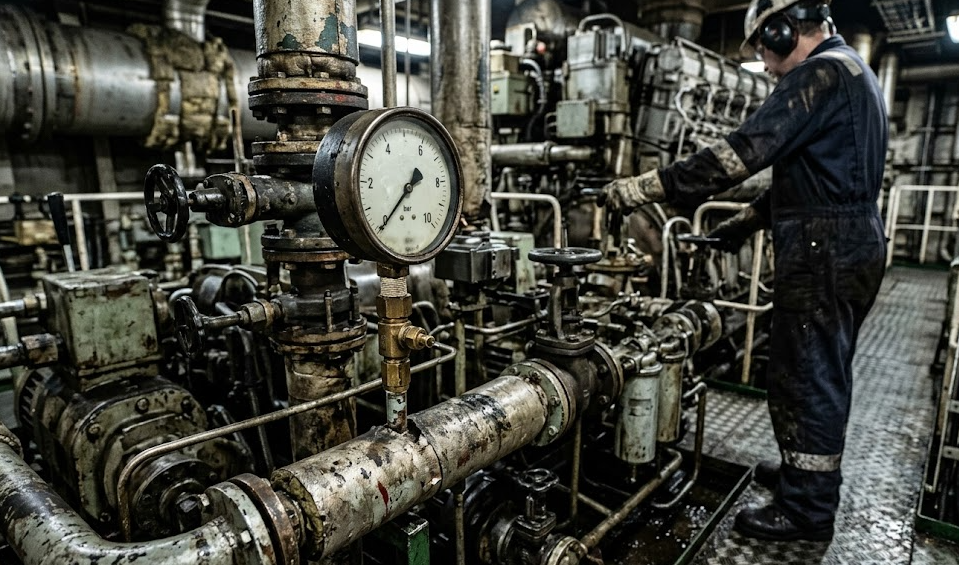 Marine fuel pressure gauge Applicable Crowd