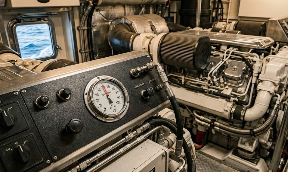 Marine fuel pressure gauge Applicable Crowd