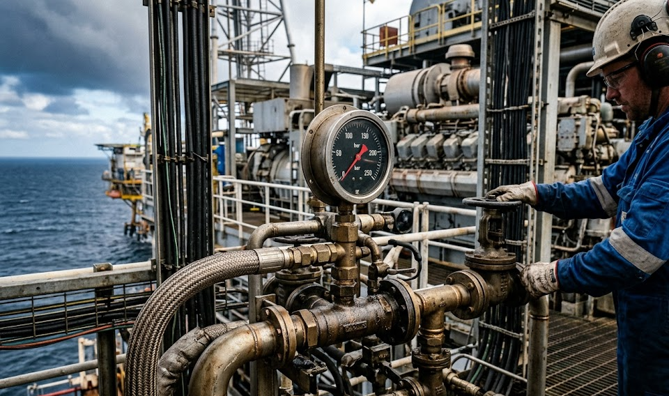 Marine fuel pressure gauge Applicable Crowd