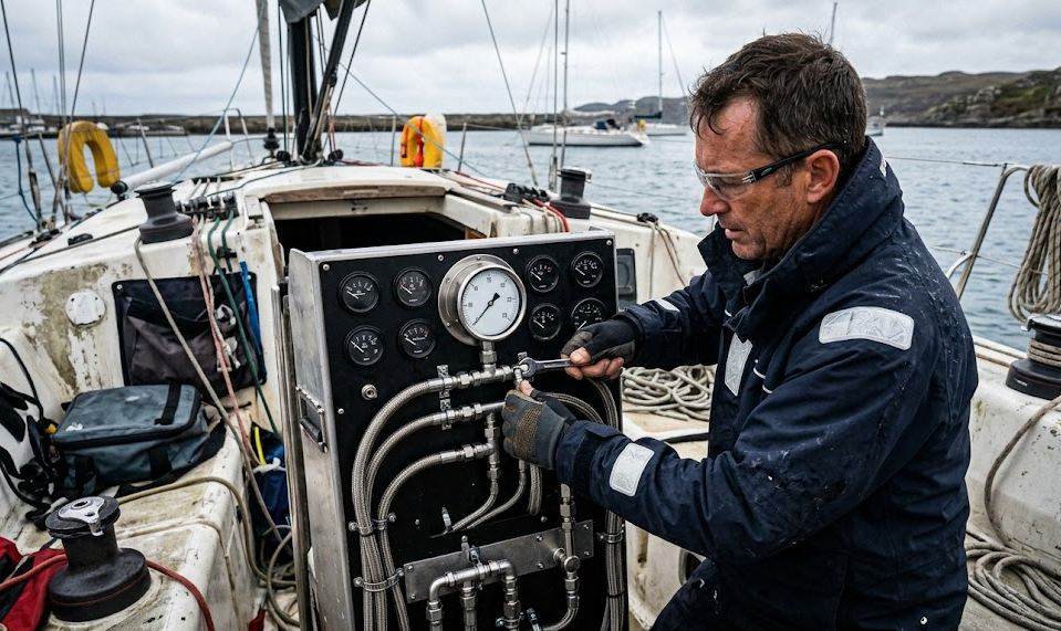 Marine fuel pressure gauge Applicable Crowd