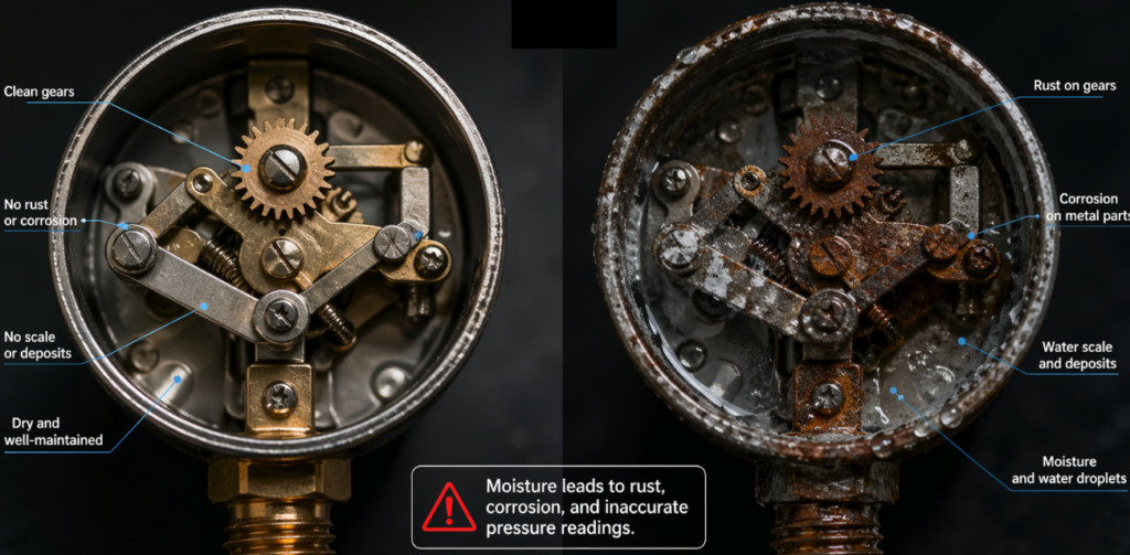 Improperly Maintained Gauge