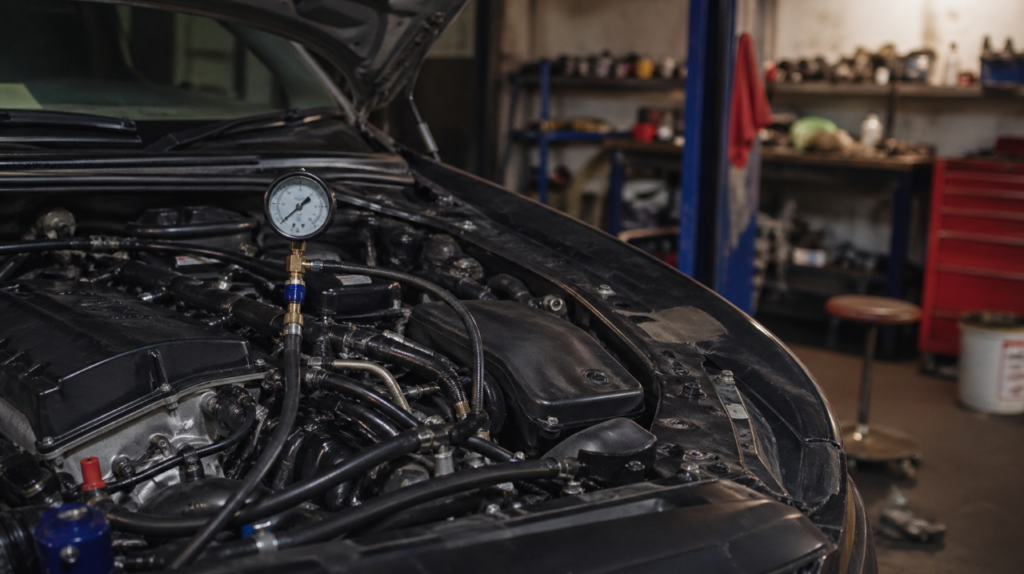 liquid filled fuel pressure gauge for people