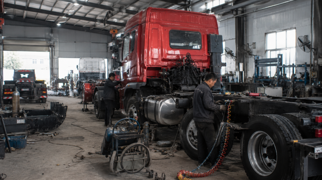 Truck air pressure gauge for people