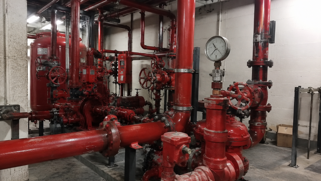 Water pressure gauge for sprinkler system for people
