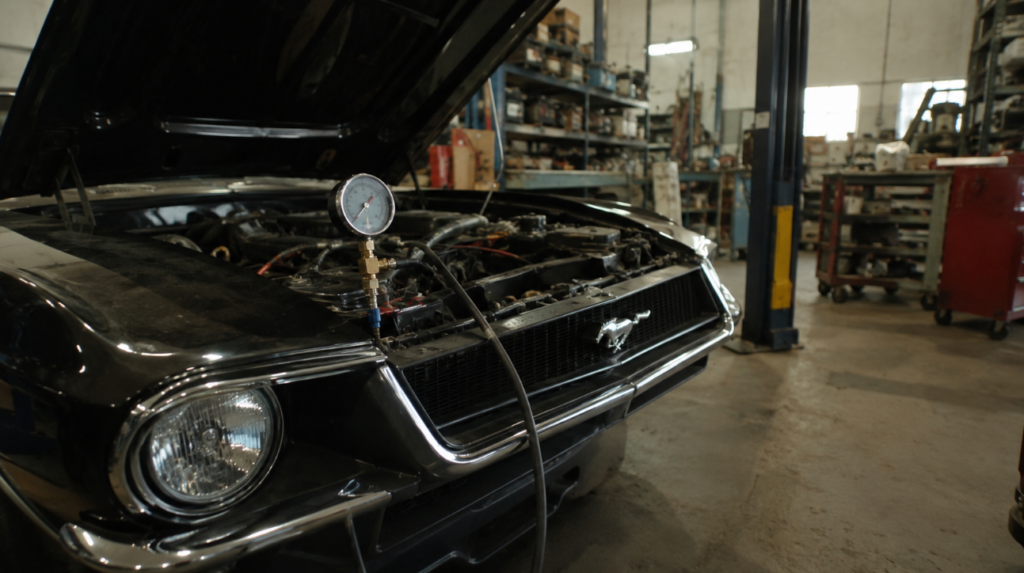 Carb fuel pressure gauge for people