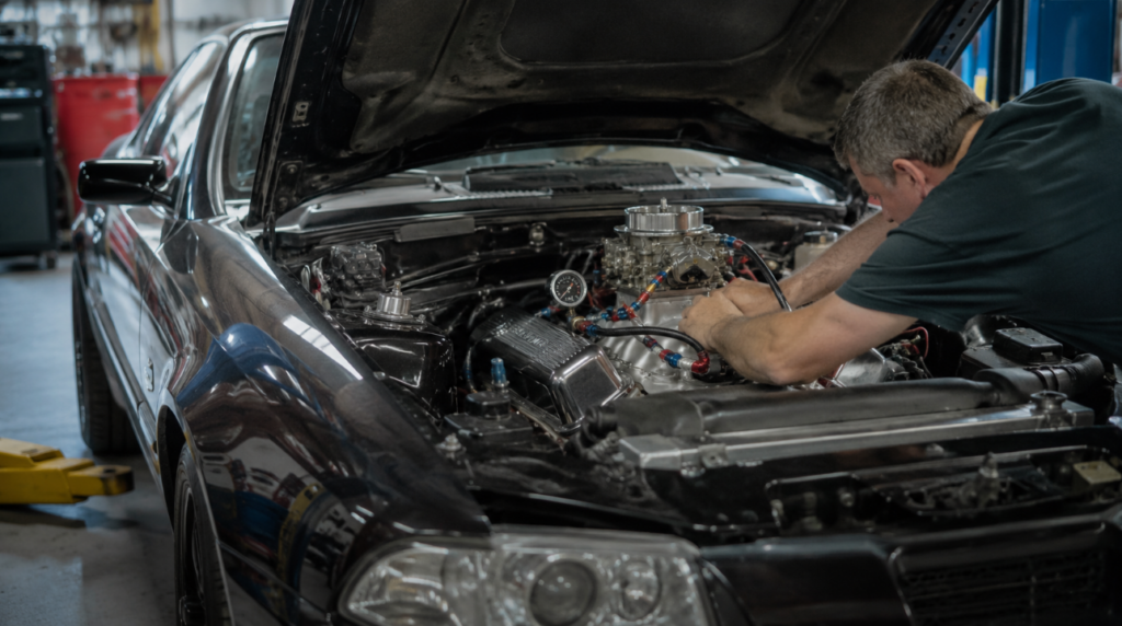 Carb fuel pressure gauge for people