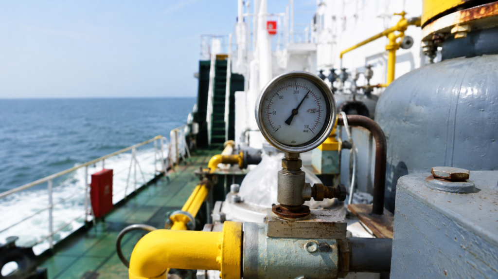 Diesel pressure gauge for people