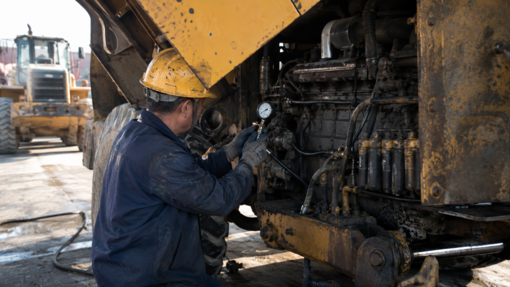 Diesel pressure gauge for people