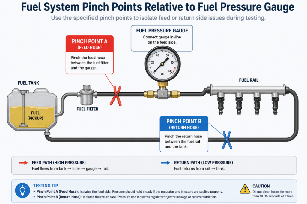 Fuel Pressure Return Test