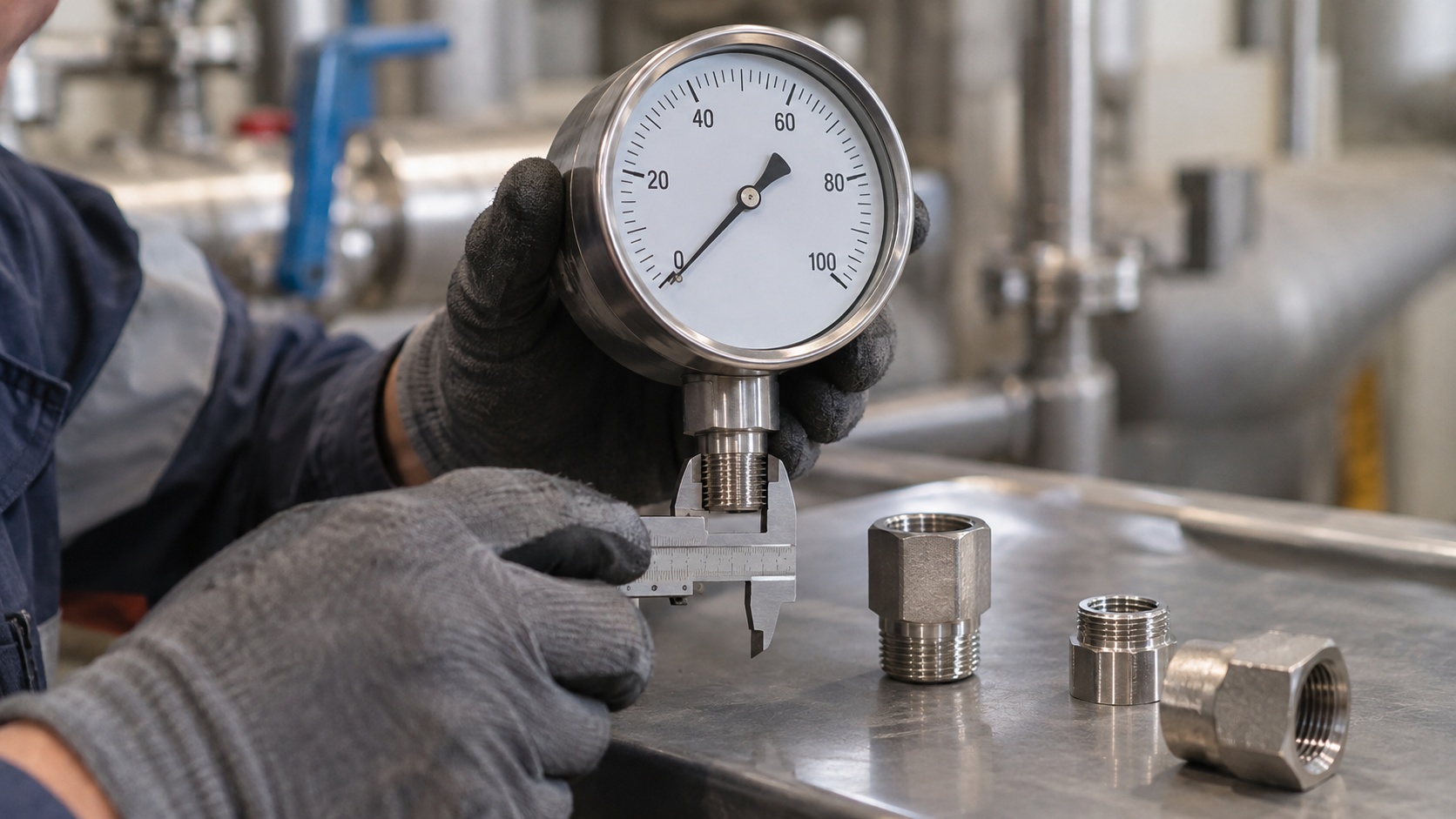 How To Specify A 3 4 Pressure Gauge Connection And Thread Size(images 1)