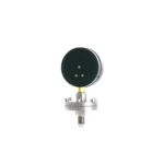 Rear view of YN-100ML threaded diaphragm pressure gauge